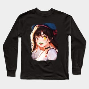 lucie in a train Long Sleeve T-Shirt